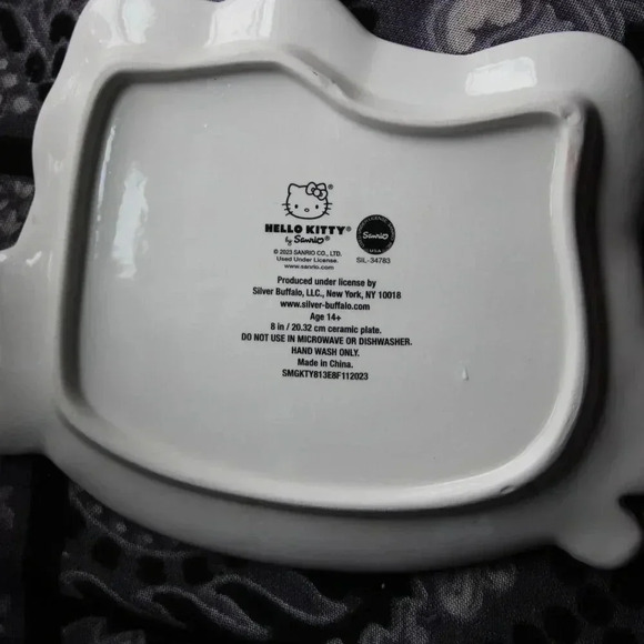 Hello Kitty Sanrio Jewelry Tray/Decorative Plate Gold Bow - Picture 5 of 7